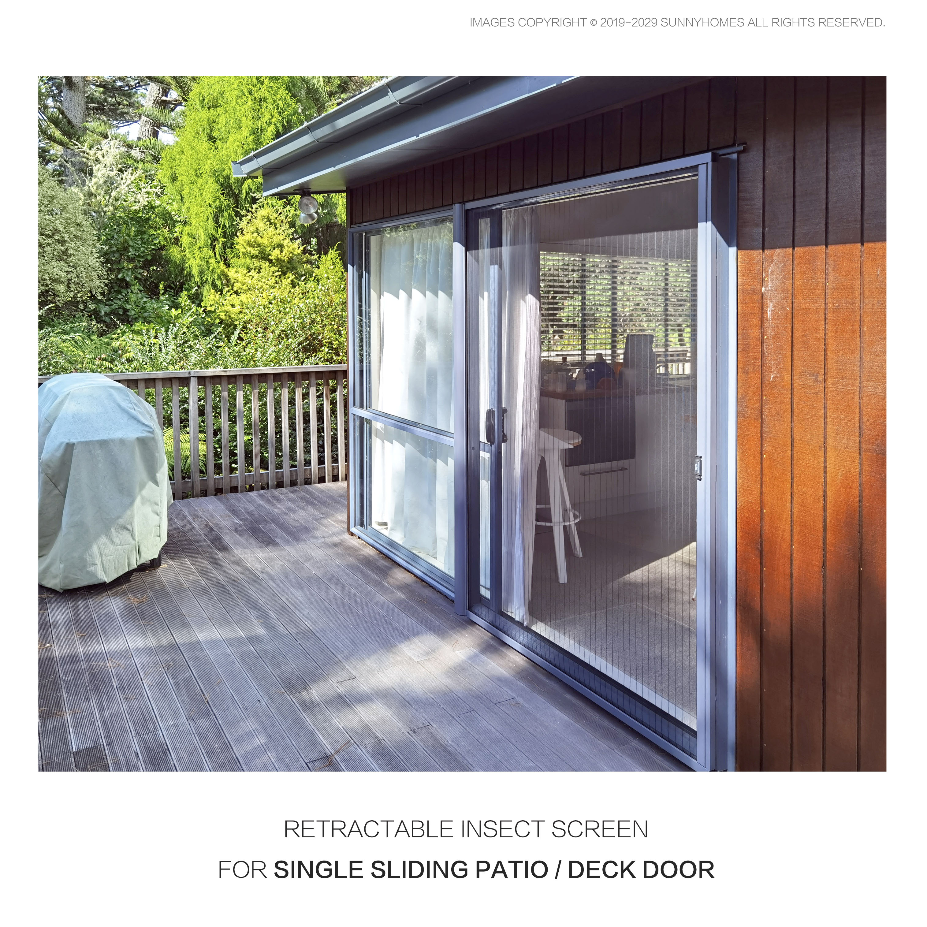 Retractable Insect Screen For Single Doors SunnyHomes NZ