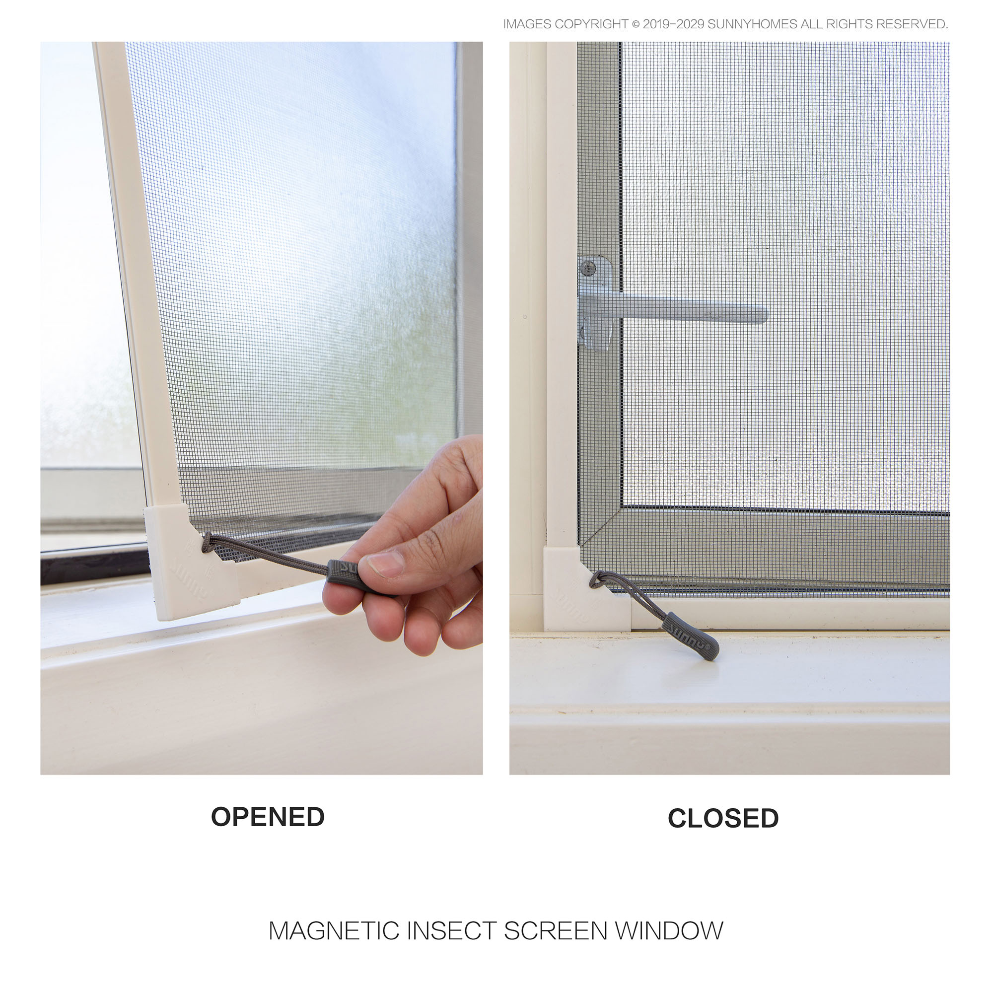 Customized Magnetic Insect Screen For Windows SunnyHomes NZ